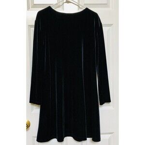 JACQUELINE FERRAR WOMEN'S DRESS SIZE 14 BLACK VELVET LOG SLEVESS PULLOVER